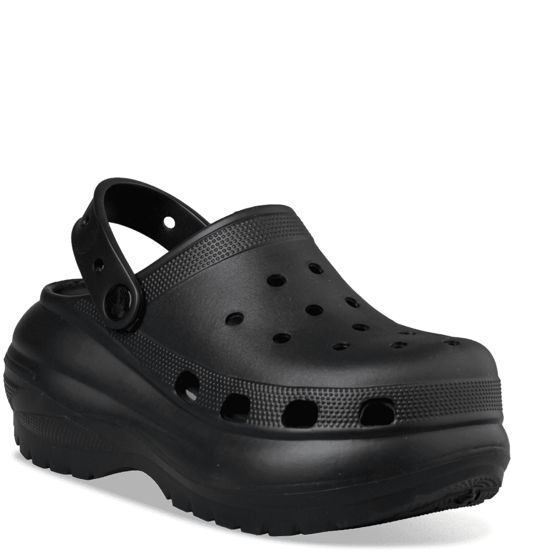 CHUNKY CLOGS - Rubber PU - ΜΑΥΡΟ - Σαγιονάρες Θαλάσσης | EnvieShoes