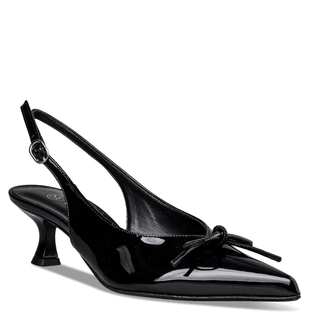 KITTEN HEEL PUMPS - Λουστρίνι | Συνθετικό Δέρμα - ΜΑΥΡΟ - Γόβες ...