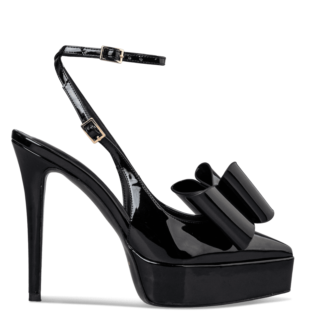 Envie Shoes - PLATFORM HEEL BOW PUMPS - E02-22251-34
