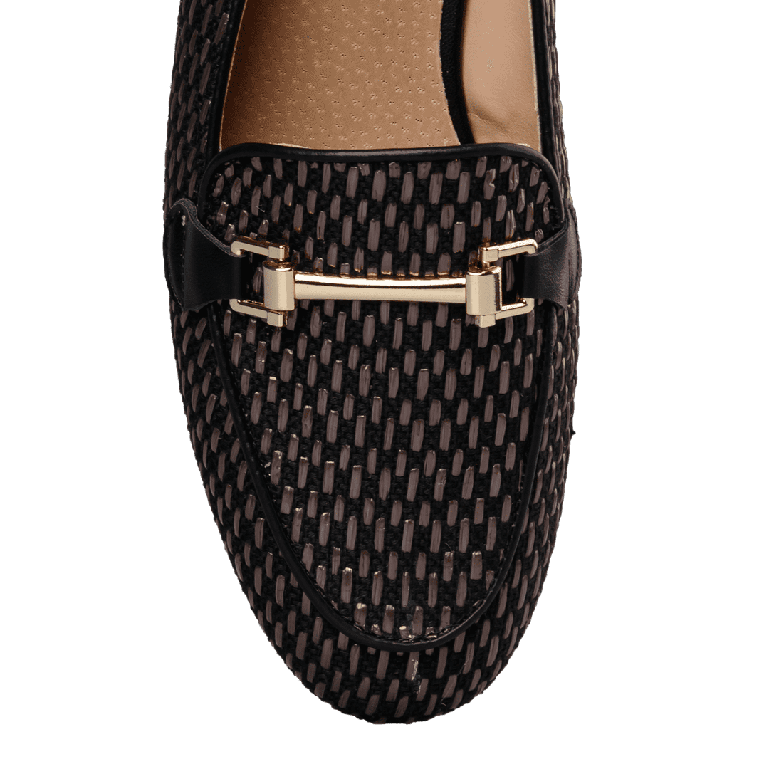 Envie Shoes - RAFFIA-EFFECT LOAFERS - E84-21246-34