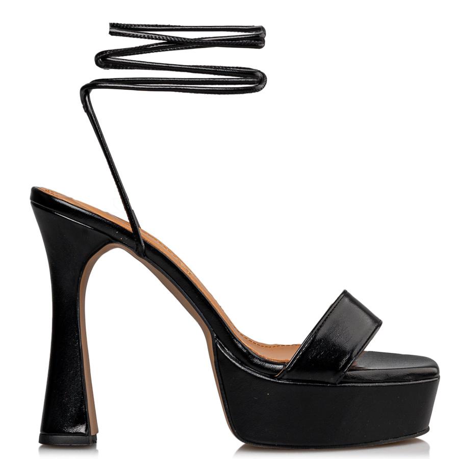 Envie Shoes - LACE UP PLATFORM SANDALS - E02-17100-34