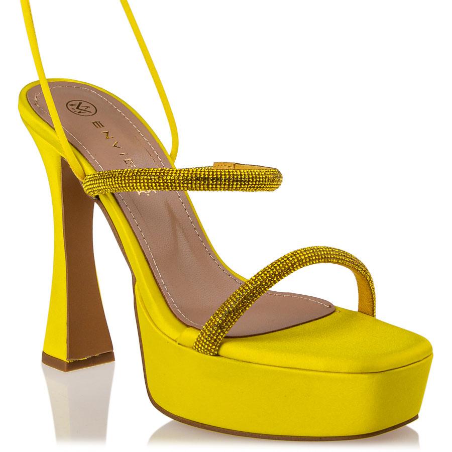 Envie Shoes - LACE UP PLATFORM SANDALS - E02-17101-29